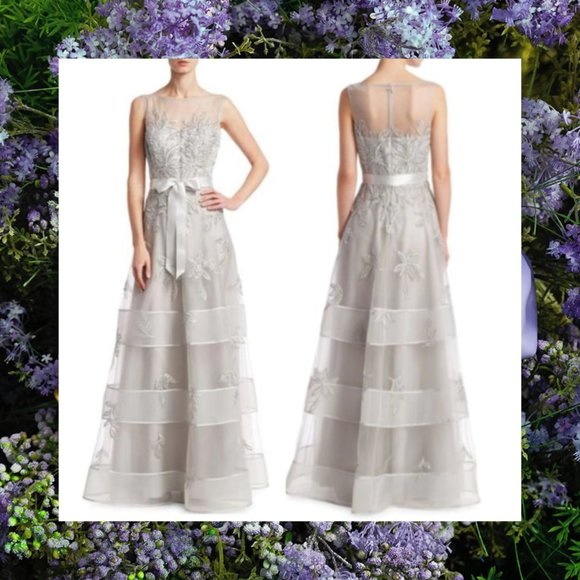 Rickie Freeman for Teri Jon Dresses & Skirts - $760 NWT Teri JON Silver Formal Ball Gown 2 XS